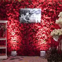 DIY Свадебные украшения стена из искусственных цветов панели искусственная Роза гортензии ряд цветов