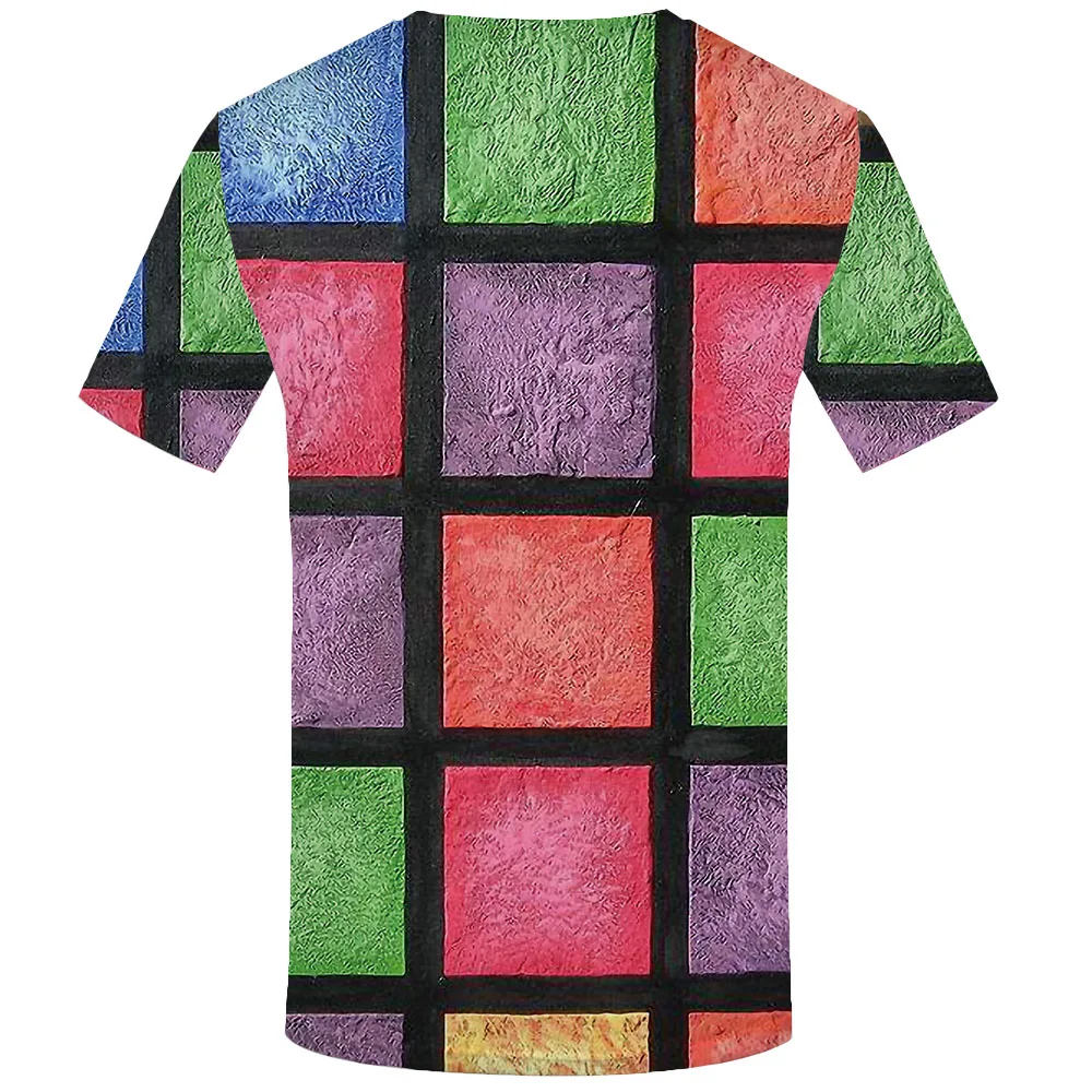 3d футболка Rubik'S Cube Футболка мужская тетрис Футболка с принтом психоделические футболки Повседневная красочная футболка с принтом Harajuku забавная футболка s