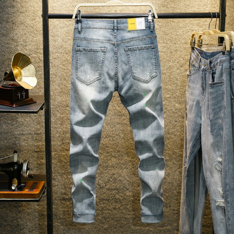 a brand ripped jeans