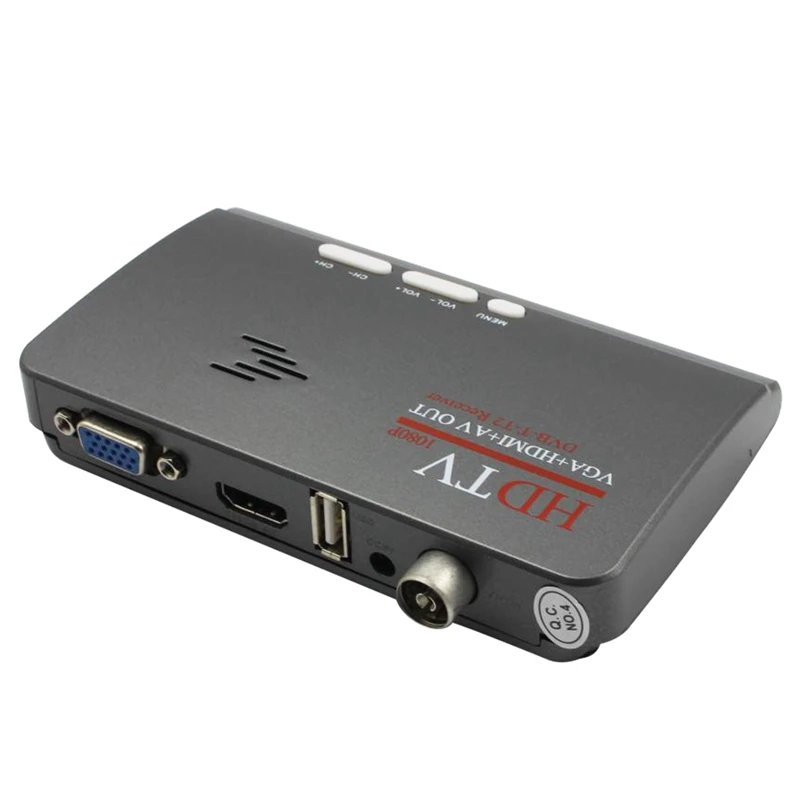 Цифровой HDMI DVB-T/T2 dvbt2 ТВ VGA модный ресивер конвертер с USB ТВ тюнером пульт дистанционного управления SWLA цифровой ТВ конвертер