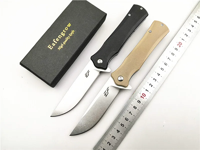 

Eafengrow EF73 Folding Pocket Knife G10 Handle D2 Blade Outdoor/Camping/Hunting/Knife Utility/Survival/EDC Knife