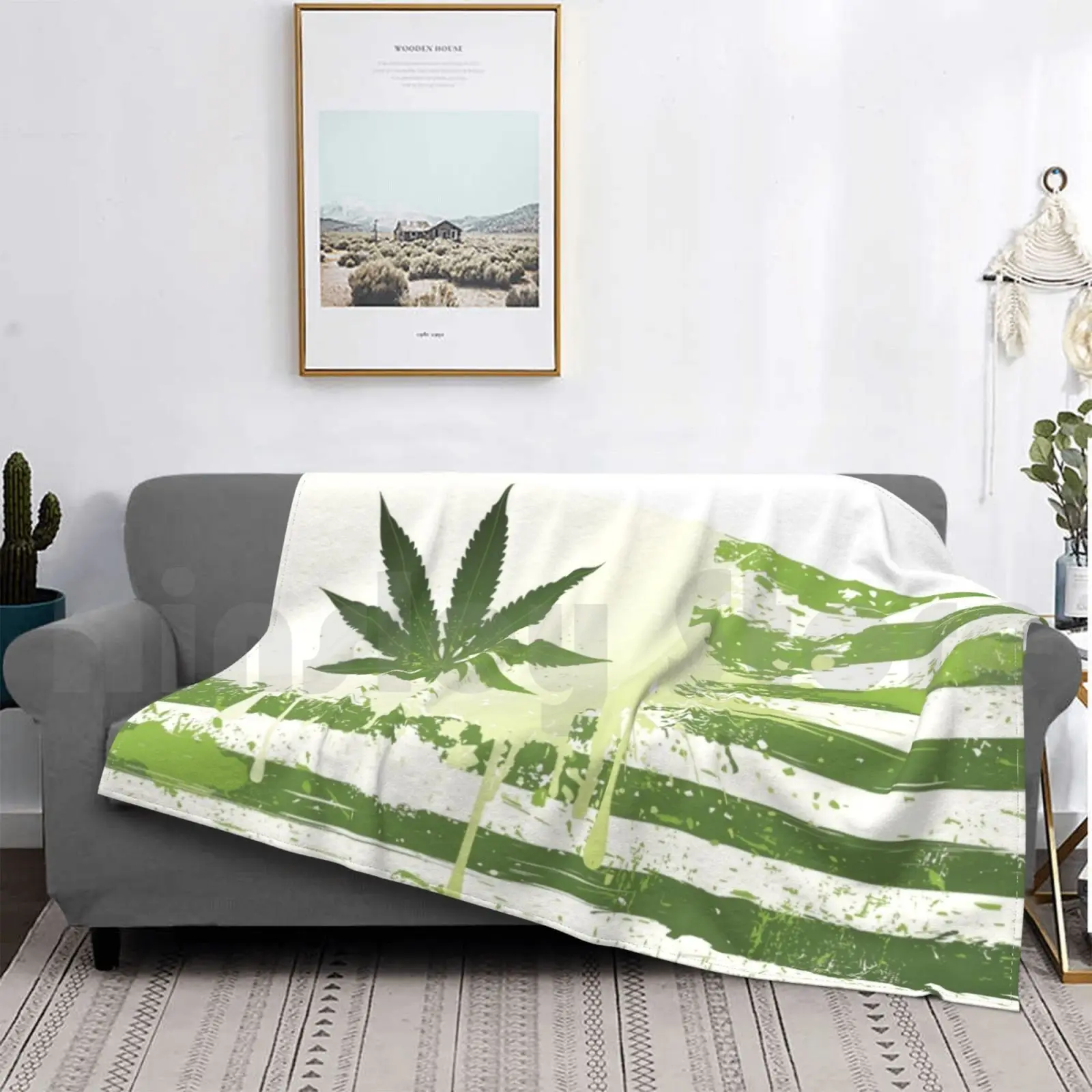 

Американское одеяло Ganjubas для дивана, кровати, путешествий, американский Ganjubas, наркобьют, флаг страны Патриот