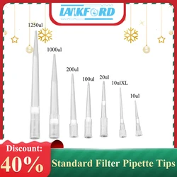 Lankford – pointes de Pipette jetables en plastique, 96 pièces/boîte, Standard, 10/20/100/200/1000/1250ul, fournitures de laboratoire 