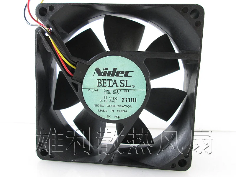 Новый D08T-24TU 10B 24V 0.13A 8 см 8025 защиты электродвигателя Вентилятор охлаждения |