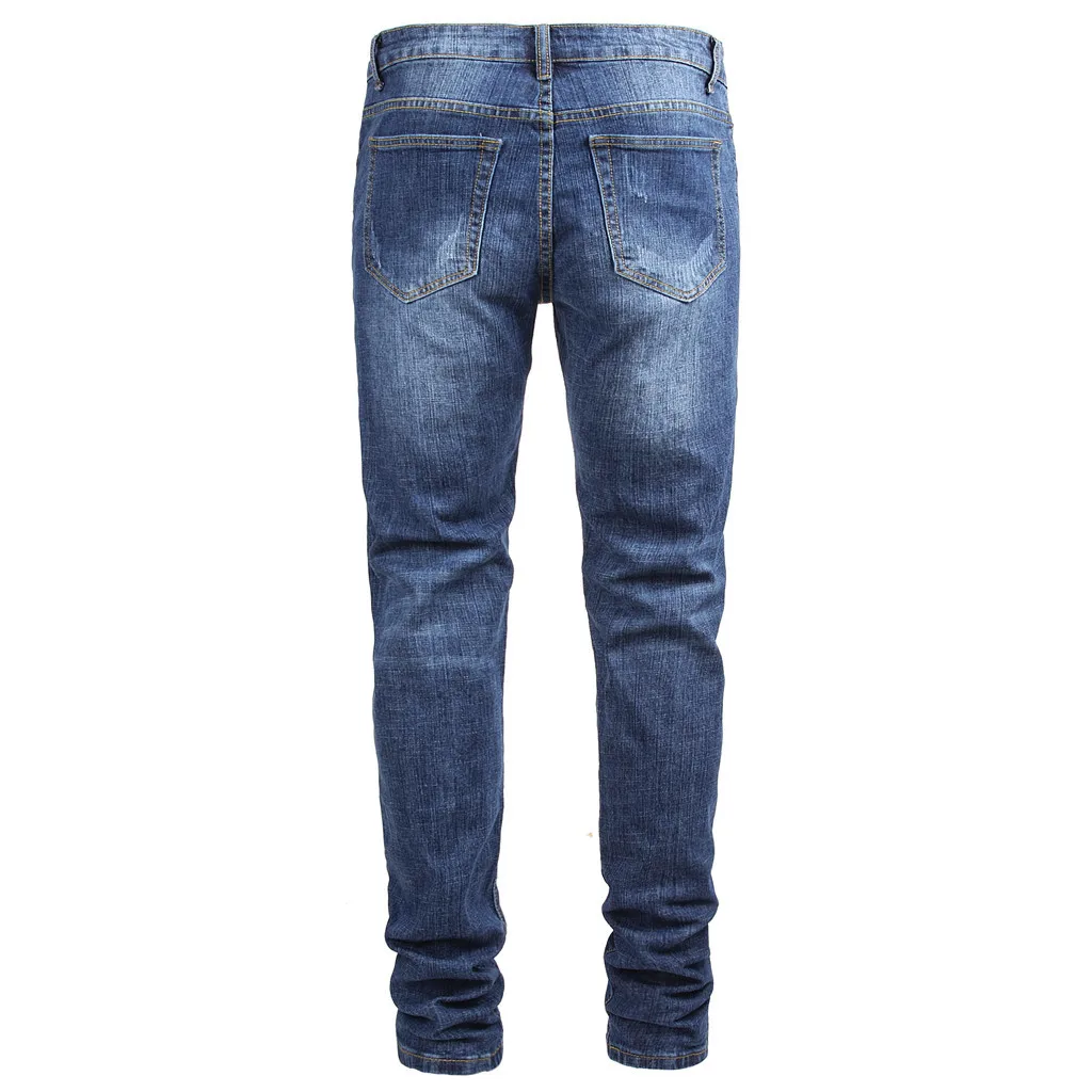 

Fashion Men's Casual Personality Slim Fit Denim Jeans Pants #3L30