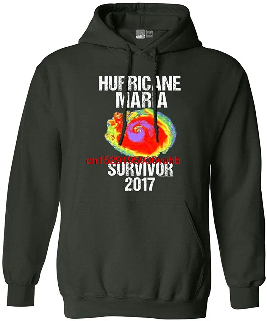 Beach Open Hurricane Maria Survivor 2017 DT Sweatshirt Hoodie |