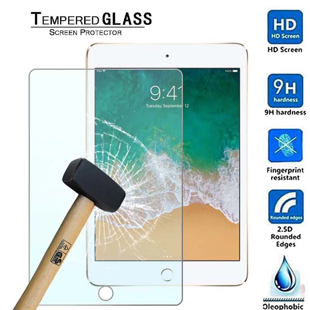 

9H Anti-fingerprint Tempered Glass Screen Protector for Apple IPad Mini 4/5/Ipad Pro/ipad Air 3 Tablet Protective Film Guard