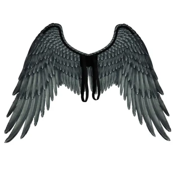 

Fabric 3D Angel Wings Halloween Angel Cosplay Props Adult Cosplay Costumes Oversized Black and White Wings Theme Party SuppliesZ