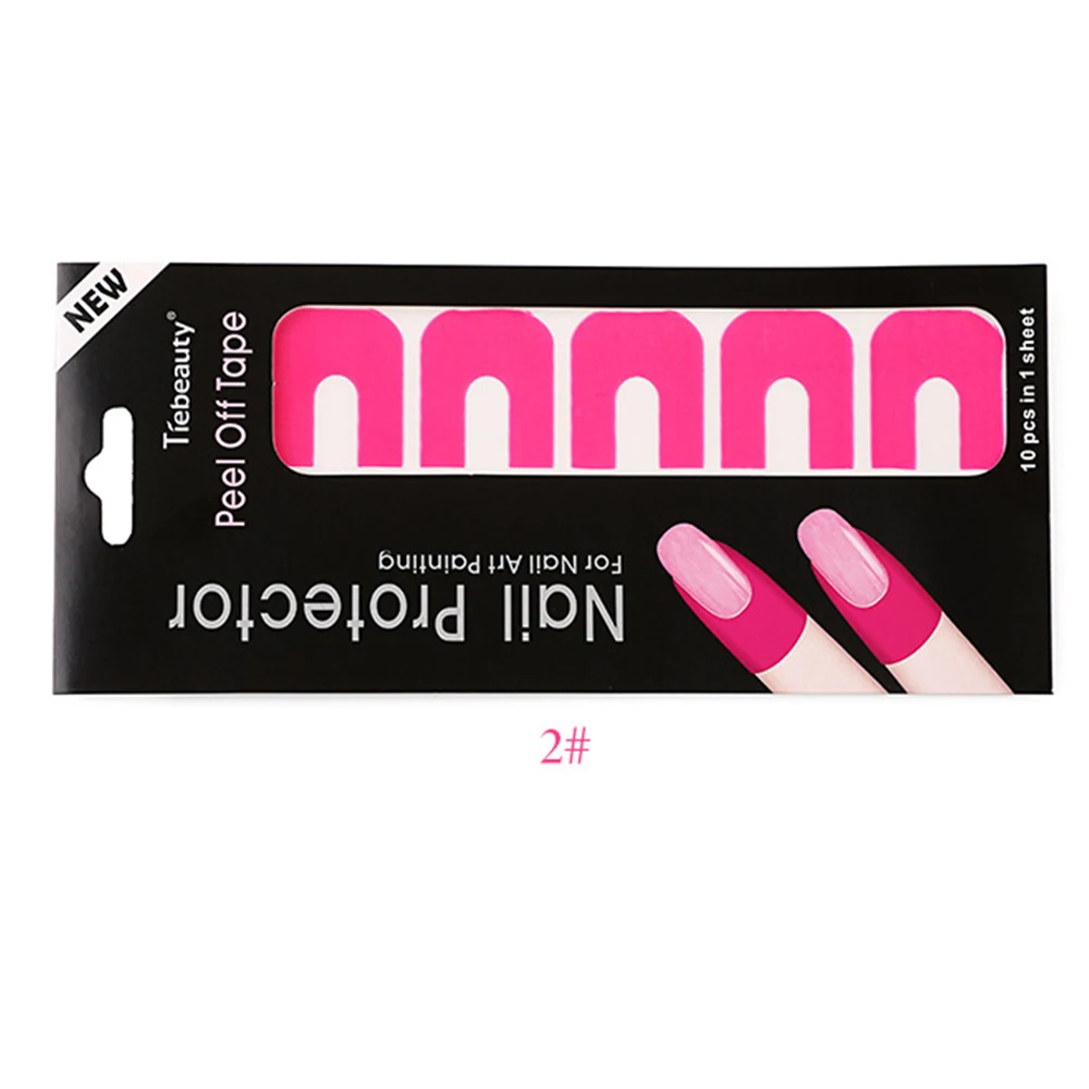 

Manicure Tool Anti Overflow Stick U Type Oil Spill Protector Nail Stickers Peel Off Tape Anti-overflow Nail Protector