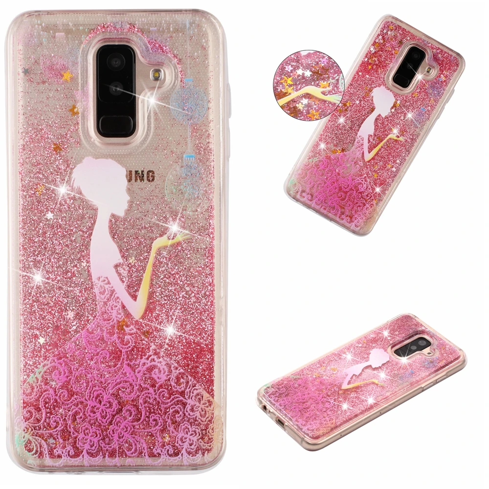 Чехол для Samsung Galaxy A6 Plus J8 2018 Jean + задняя крышка A605 J810 чехол с мультипликационным