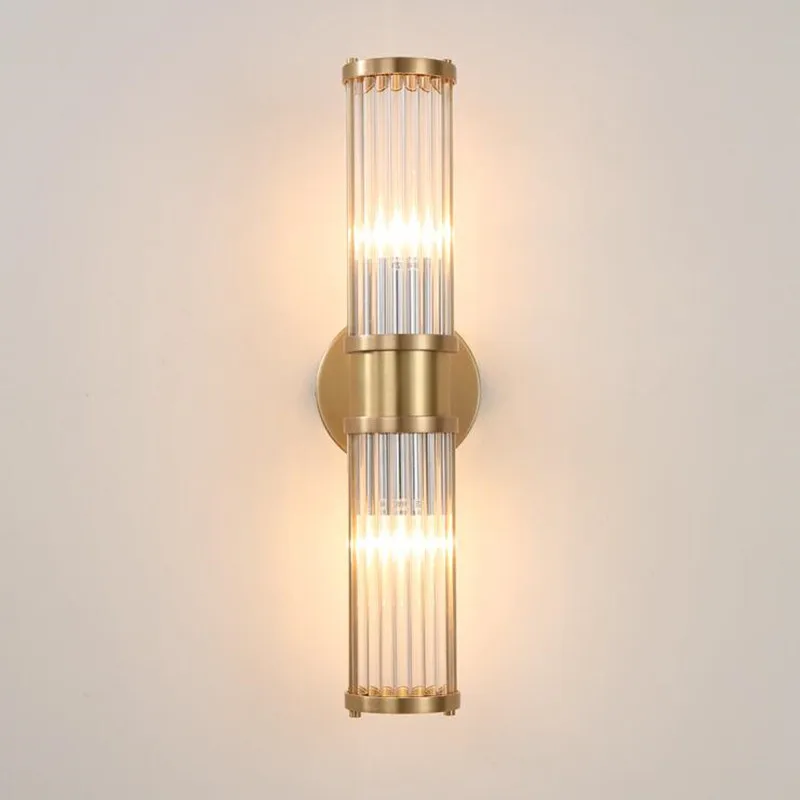 

Modern Crystal Wall Lamp Bronze/Silver Bedroom Led Bedside Living Room corridor Wall Sconce Lighting Fixture