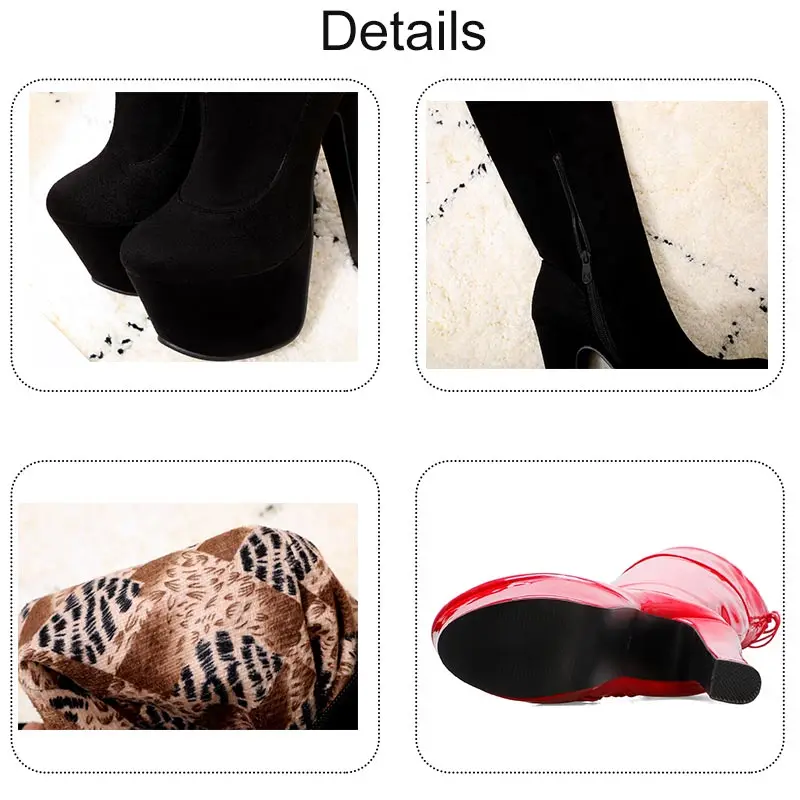 Lasyarrow/женские ботинки г. Большие размеры 33-43, модные женские ботфорты обувь на высоком квадратном каблуке женские черные высокие сапоги