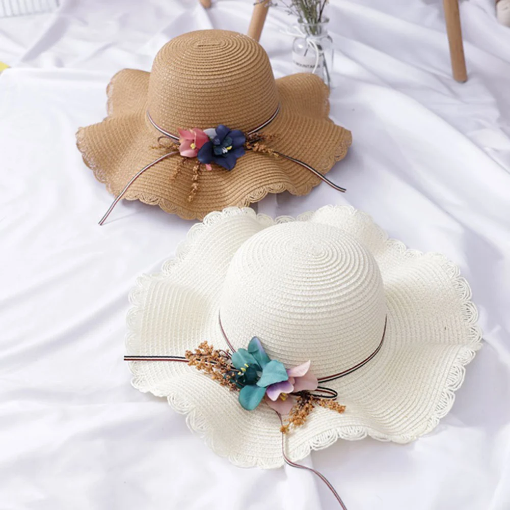 Sombrero mujer verano модная Заколка-цветок для девочек соломенное плетение с широкими полями летняя пляжная шляпа широкополая шляпа от солнца Шляпа новая sombreros de Плайя