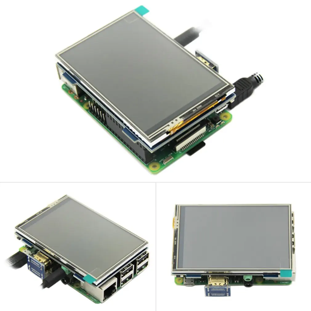 ЖК модуль 3 5 дюймовый Pi TFT резистивный сенсорный экран HDMI интерфейс для Raspberry