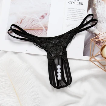 

LEECHEE Women's Underwear Sexy G-string Briefs Lace Seamless Panties Lingerie Women Transparent Temptation Thongs Erotic Bikini