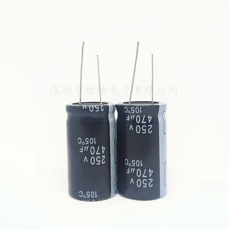 3pcs 250v470uf High Quality Brand New Aluminum Electrolytic Capacitor 470uf 250v Size：18x40（mm）