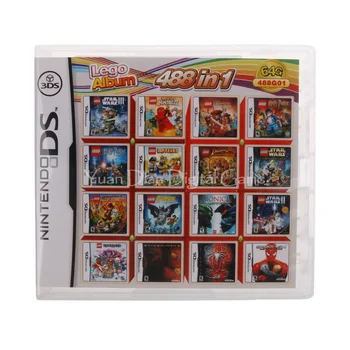 

488 In 1 Compilation Video Game Cartridge Card For Nintendo DS 3DS 2DS Super Combo Multi Cart