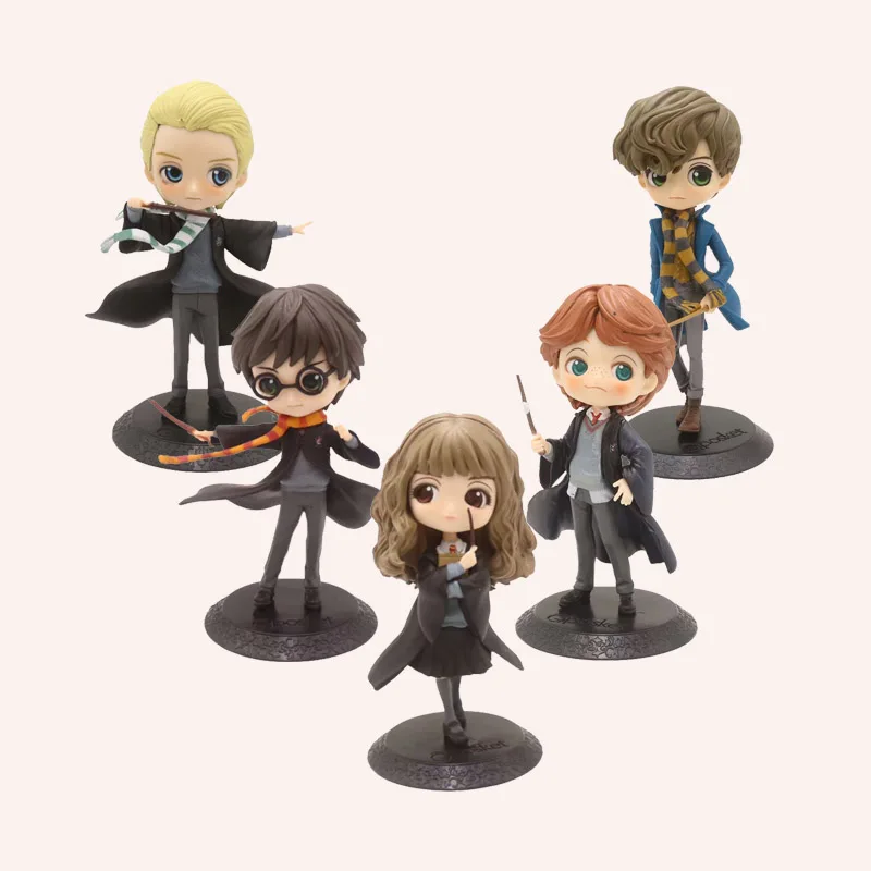 

Q Posket Action Figures Toys Hermione Ron Malfoy 15cm PVC Model Toys For Kids Birthday Christmas Gift