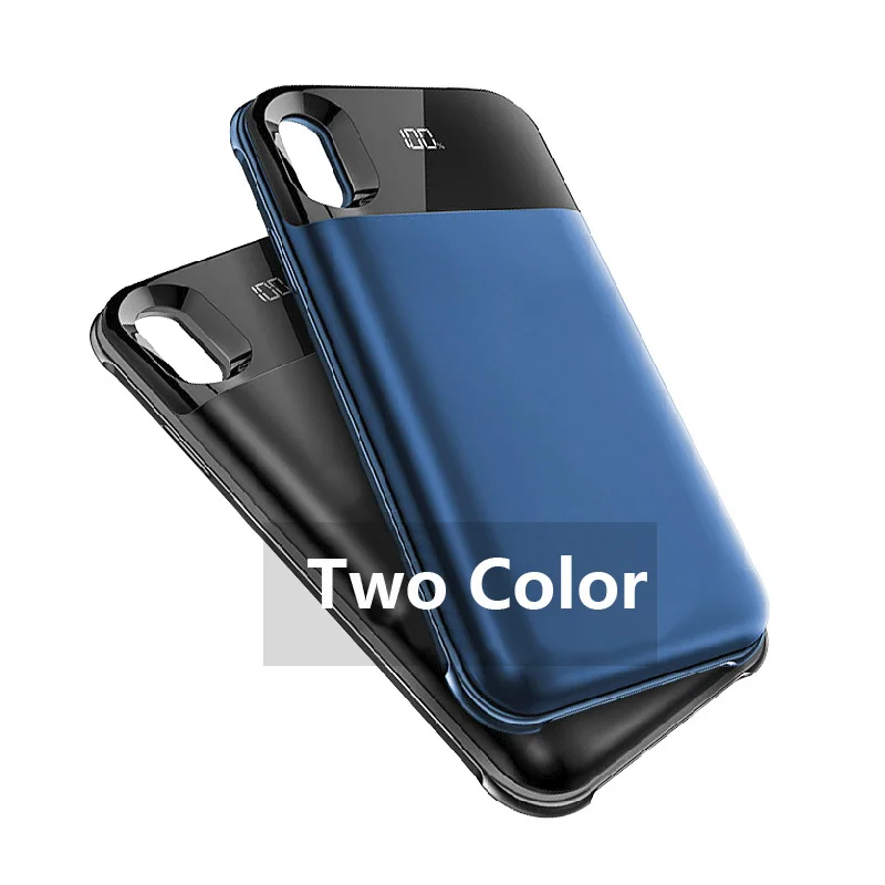 Чехол для зарядного устройства Iphone X XS XR Max чехол батареи с цифровым дисплеем