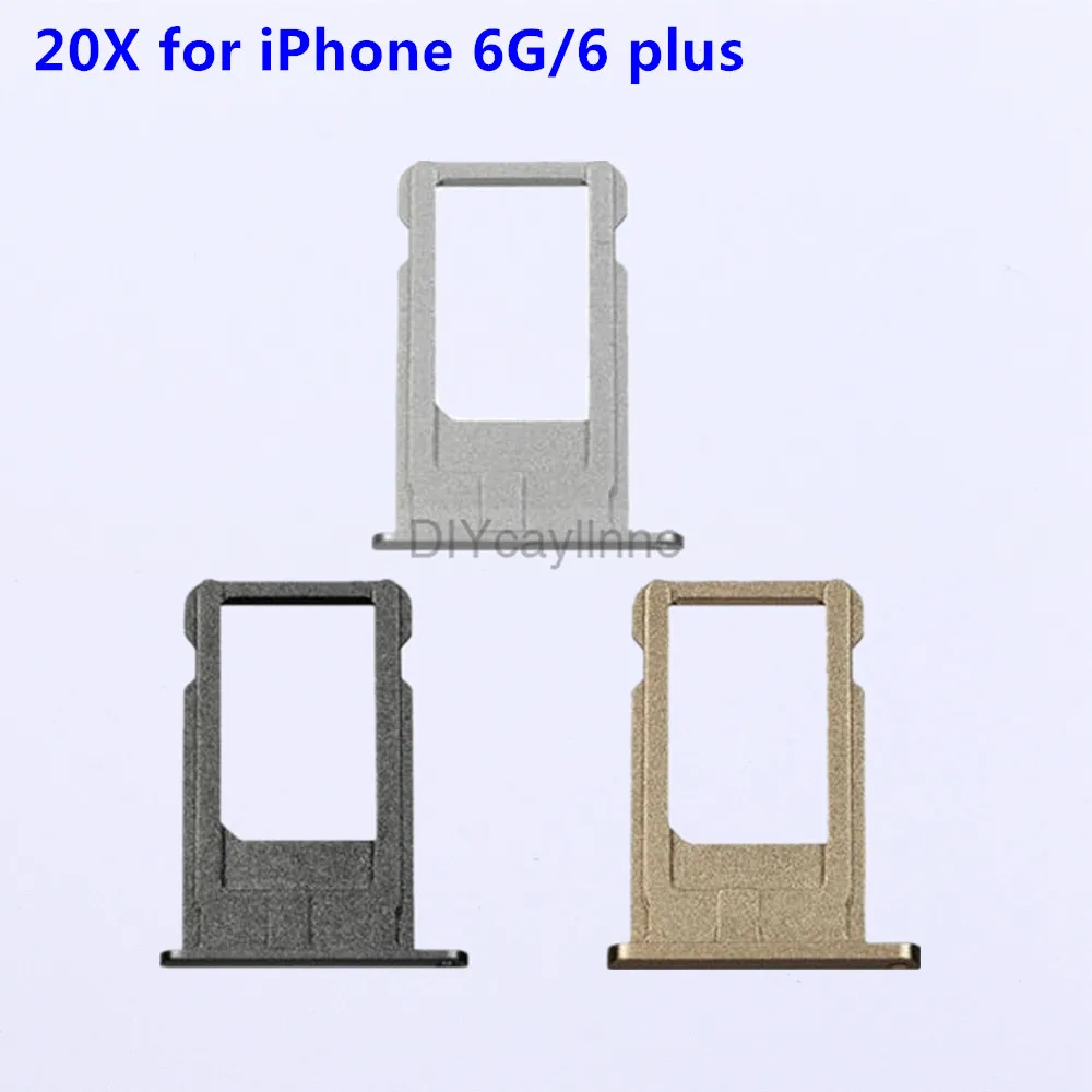 20 шт. держатель лотка для sim карты iPhone 6G 6 plus заменитель адаптера карты|Шлейфы