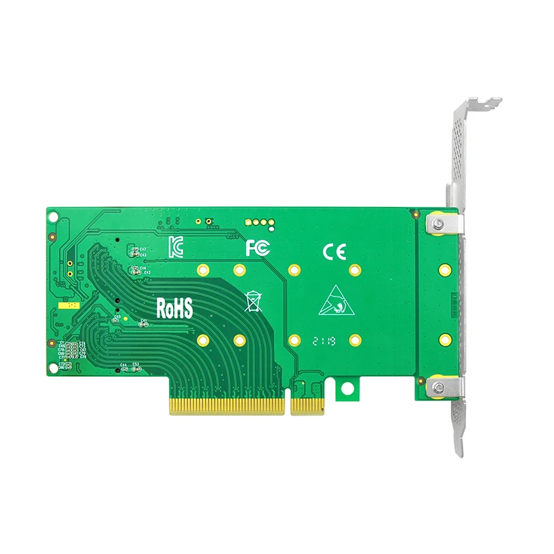 Linkreal Dual PCIe 3,0x8 до NGFF M.2 M ключ NVMe адаптер плата расширения для PCIe