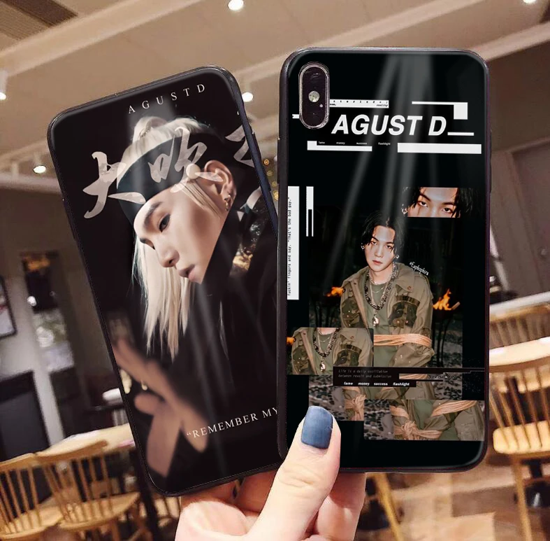 Agust D suga king чехол для Xiaomi Mi 10 CC9 note lite Mi9T 8 Lite на Redmi Note 8T K30 K20 Pro 8A мультяшный