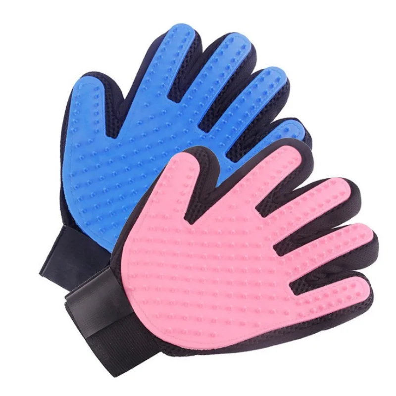 Guantes para quitar el pelo de gato, guante de aseo para mascotas, masaje efectivo, peines para perros, guantes para cepillar, 1 ud., U3
