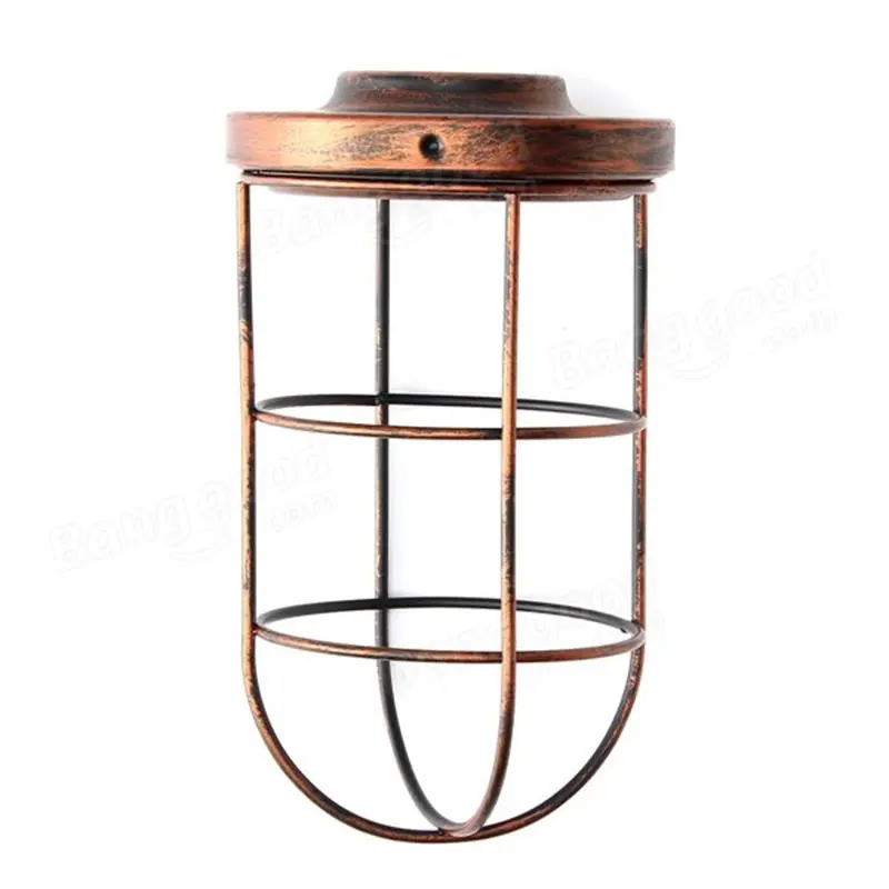 

Bulb Cage Guard Iron Vintage Ceiling Pendant Cover Shade Light Bar Lampshade