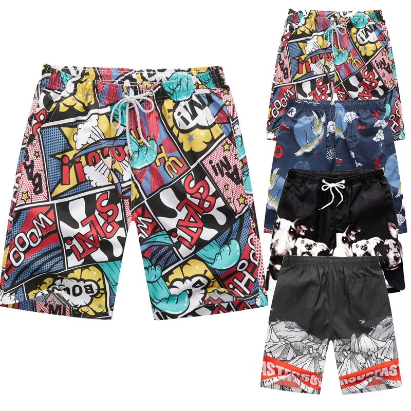 

Men Sport Running beach Short board pants Draw String Elastic Trunk pants Quick-dry surfing shorts Gym Outdoor For Male