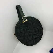 Модные матовый из ПВХ сумки на плечо женские простые ПВХ Желе Круглые Женские сумки дизайнерские плетеные круглые женские клатчи сумка-мессенджер