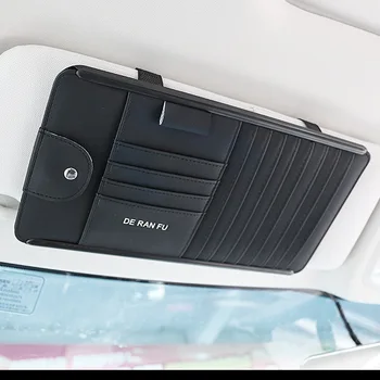 

Car Sun Visor Tidy Organizer Storage Bag Holder Pocket CD Case Cards Pouch Stowing Tidying Automobile Interior Accessories