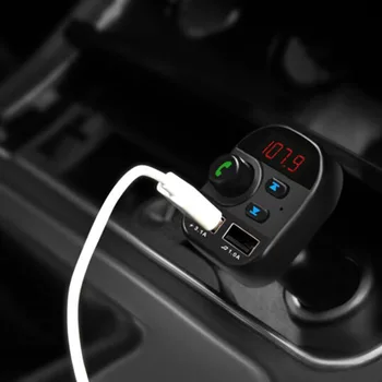 

Bluetooth Car FM transmitter USB Charger Wireless Connection Microphone