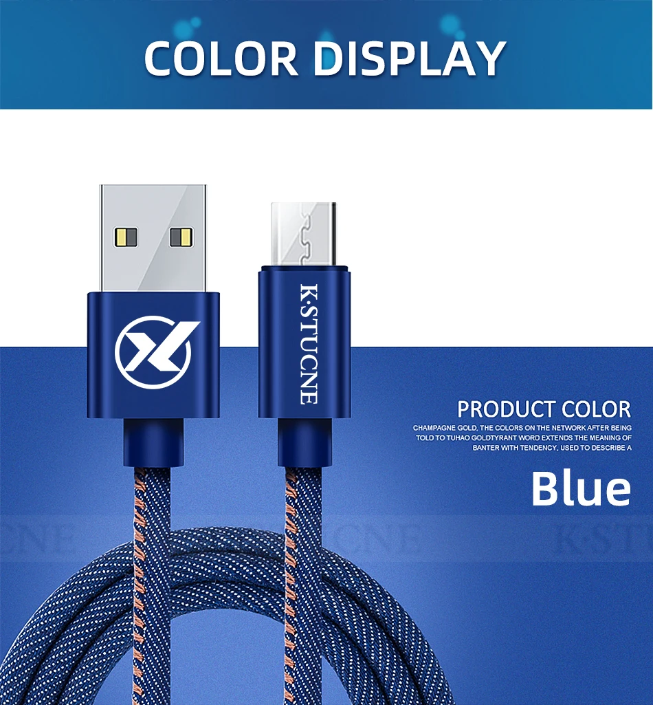KSTUCNE Micro USB кабель 2.4A 1 м 2 м Быстрая Зарядка Кабель Microusb для samsung Xiaomi htc Android мобильный телефон провод кабель
