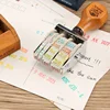 JIANWU Vintage Date Planner Stamp Personality Art Retro Stamps for Scrapbooking Clear Stamp Decorative Journal Office Supplies ► Photo 2/5