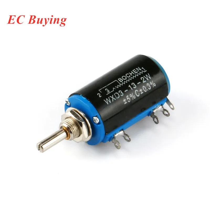 Wirewound Multi-Turn Potentiometer Rotary Switch WXD3-13-2W 1K 2.2K 3.3K 4.7K 5.6K 6.8K 10K 22K 47K 100K 220R 470R 220 470 ohm