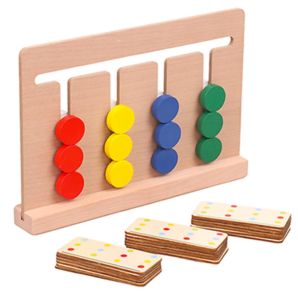 Игрушка montessori для раннего развития детей Цвет образовательные игрушки для детей ясельного возраста Детские деревянные игрушки 4 цвета