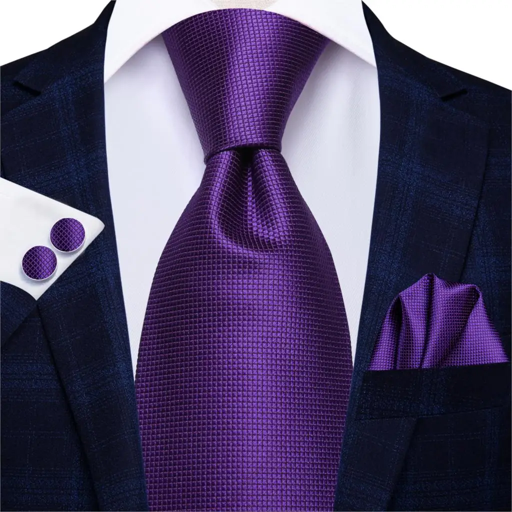 Hi Tie corbata de seda 100% para hombre, corbatas de color morado sólido,  rojo, Formal, de negocios, de lujo, para boda|Corbatas y pañuelos de  hombres| - AliExpress