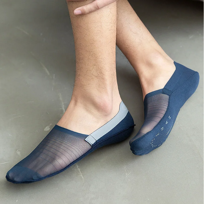 YISHOW Japanese Style No-Show Socks Casual Anti Slip Low Cut Crew Boat Sock Hidden Flat Line