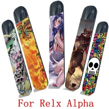 

Fashion Wraps Case Cover Film Sticker for Relx Alpha E-cigarette Cover Case Ultra-thin Sticker