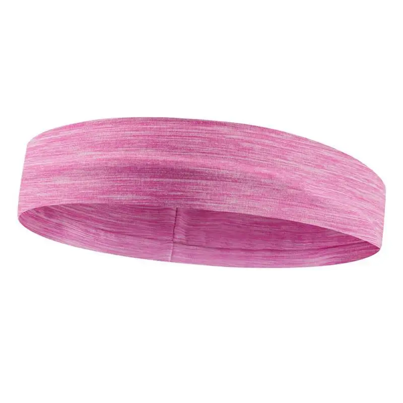 Спортивная эластичная дышащая повязка на голову для занятий фитнесом и баскетболом Напульсник для йоги - Цвет: Розовый