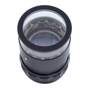 

10X Monocular Focused Eye Loupe Multifunctional With 8LED Antiques Models Repair Tool Jewelry Magnifier Stretchable For Gems