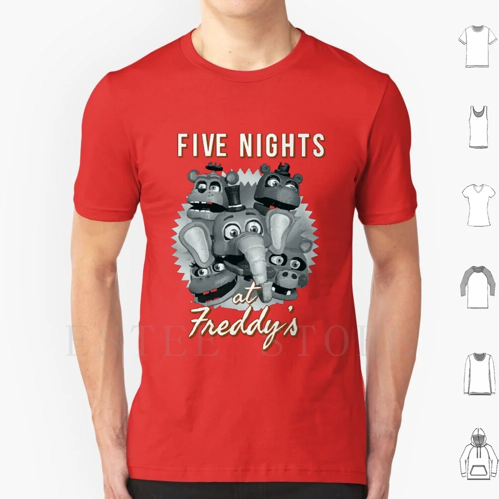 Five Nights At T Shirt Uomo Cotton 6Xl Five Nights At Five Nights At 2 Fffnaf Foxy Fnaf Kids Five Nights At