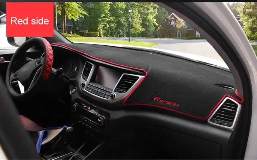 Для hyundai Tucson- LHD Приборная панель автомобиля Избегайте Light Pad Инструмент крышка платформы стол коврик ковры аксессуар