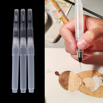 

3pcs Ink Pen for Water Brush Watercolor Calligraphy Drawing Painting Tools 3Size