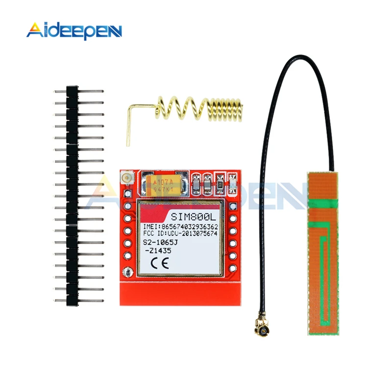1 компл. SIM800L GPRS GSM модуль Micro SIM-карта ядро четырехдиапазонный TTL последовательный