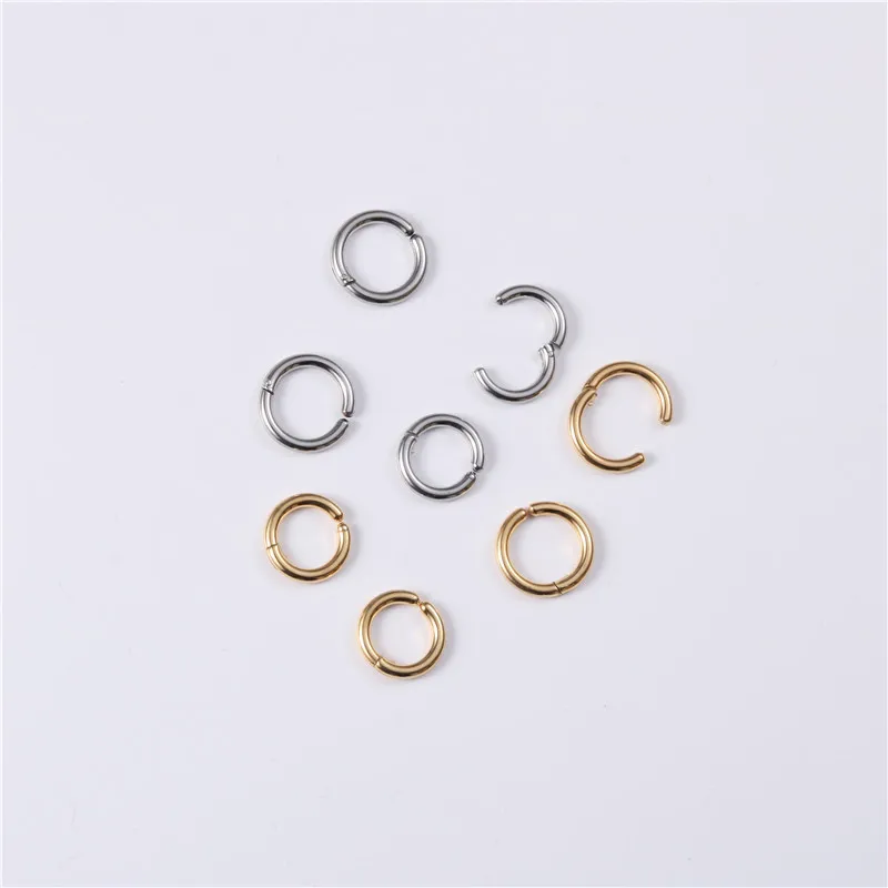 

Western Style Elegant Fashionable Circular Ring Circle Circle Apathy INS-Style Titanium Steel Gold Retro Earrings Women's Ear St