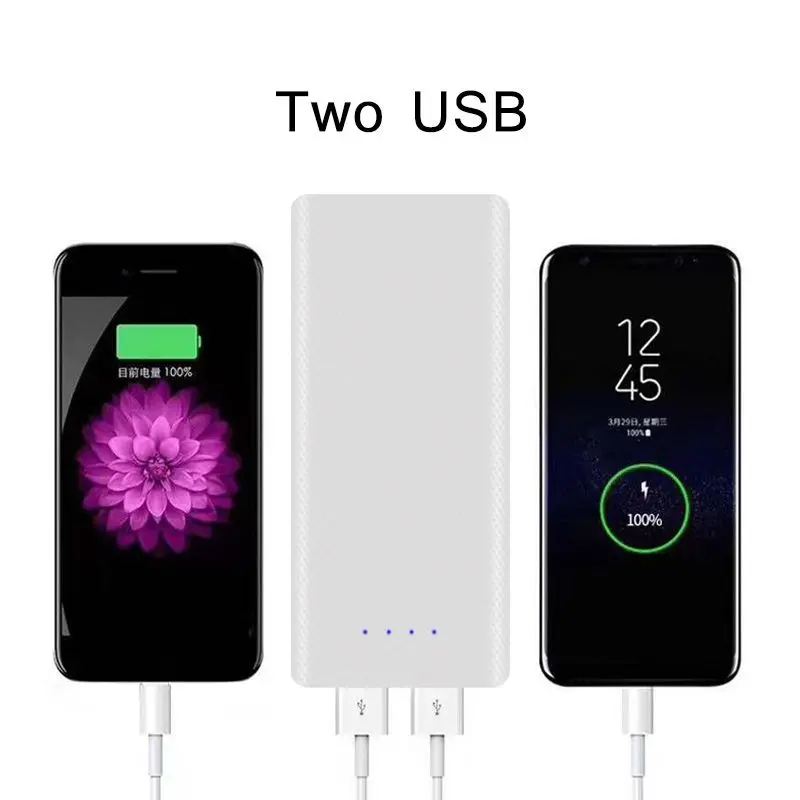 Двойной USB 8*18650 Батарейный корпус для хранения организованный горячий 8x18650 DIY зарядное устройство Коробка Внешний аккумулятор держатель чехол