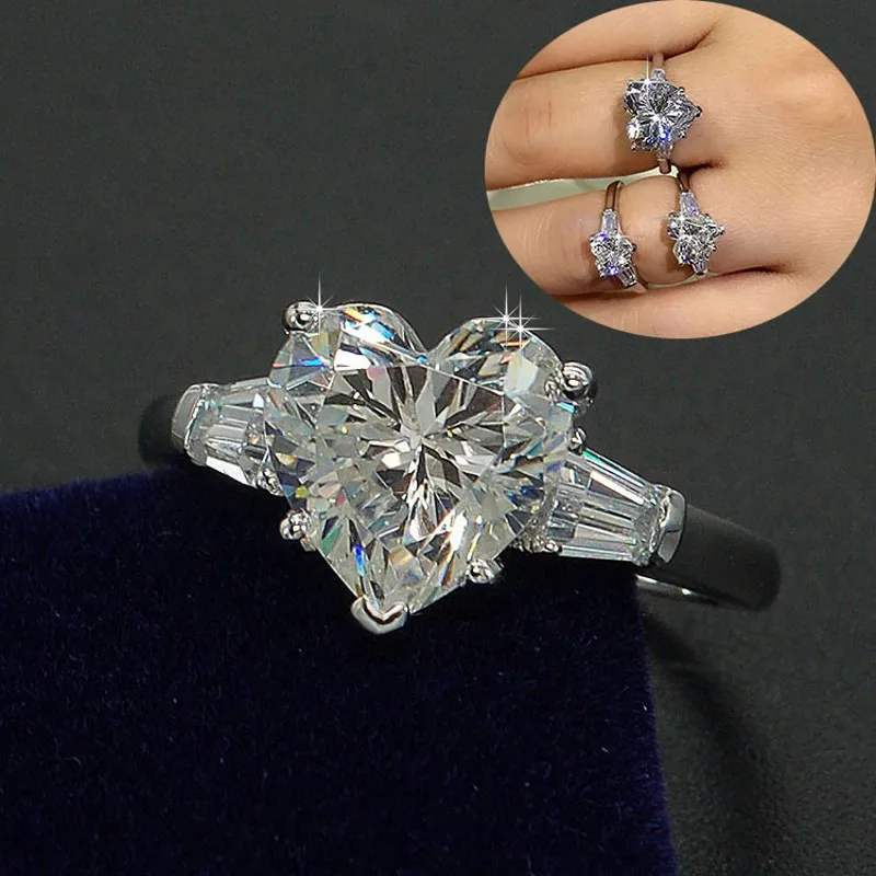 Винтажное юбилейное кольцо AAAAA cz 925 пробы серебро вечность помолвка обручальные кольца для женщин Свадебные вечерние ювелирные изделия
