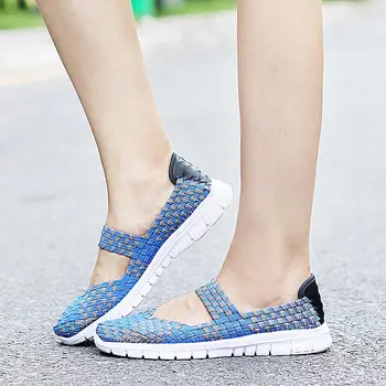 

Plus Size Summer Scarpe Donna Light Weight Womens Running Sneakers for Sports Shoes Sport Women Blue Sporty Women's Shoes E-402