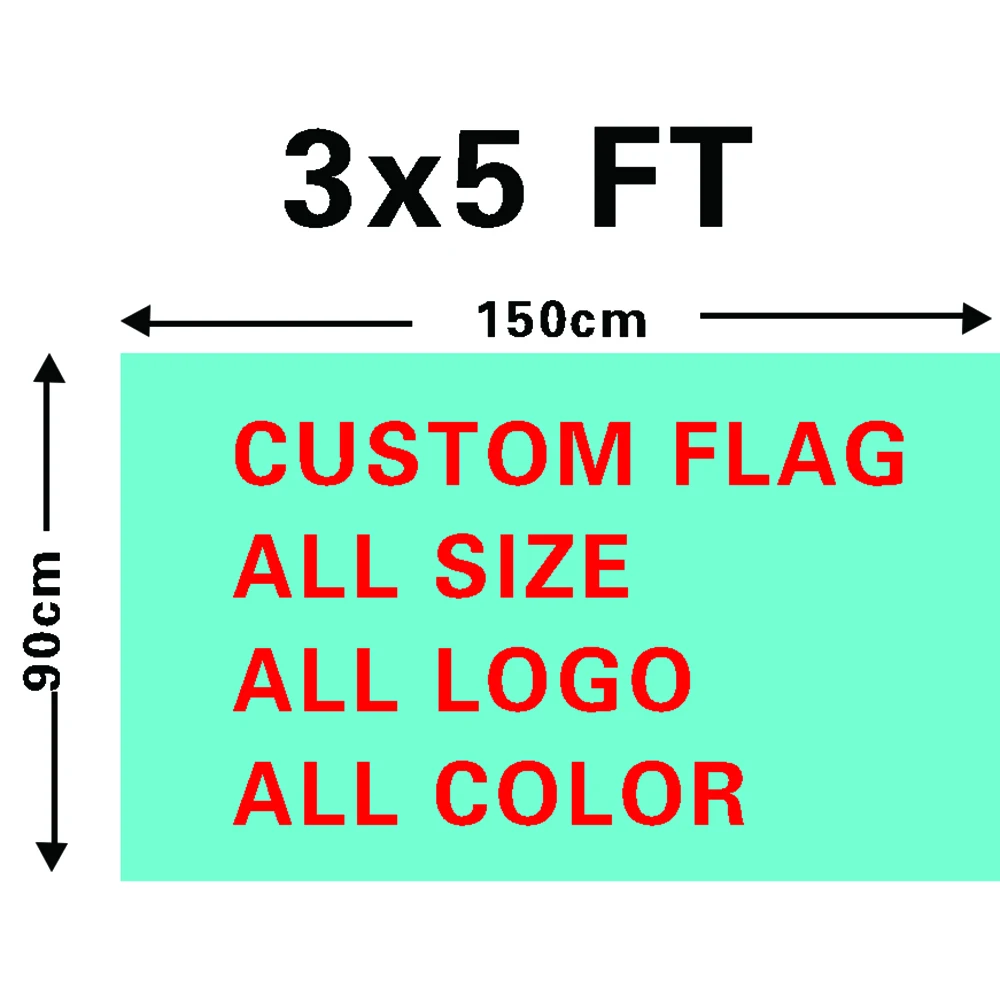 90x150 см пользовательский флаг Прямая поставка 3x5ft полиэфирная цифровая печать баннер